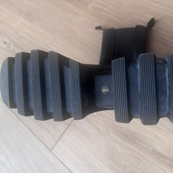 LAMODA Wipe Out Chunky Platform Ankle Boots (Sz 8) - Picture 3 of 7